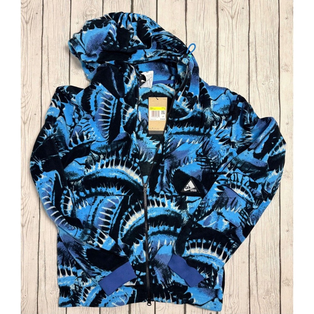 Nike Kyrie Flytrap Fleece Full Zip Hoodie Marina Blue Mens size small